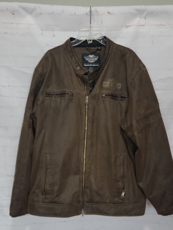 Harley-Davidson Other - Harley-Davidson Men's Dark Brown Zip-Front Shirt Jacket